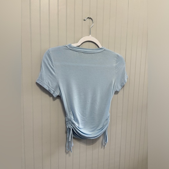 Shein Ruched Drawstring Tee Size S - Picture 3 of 6